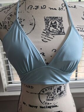 Athleta Light Blue Triangle Bralette